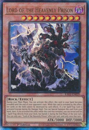 Lord of the Heavenly Prison (PUR) (RA03-EN029) - Quarter Century Bonanza 1st Edition