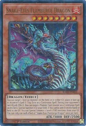 Snake-Eyes Flamberge Dragon (UR) (RA03-EN033) - Quarter Century Bonanza 1st Edition