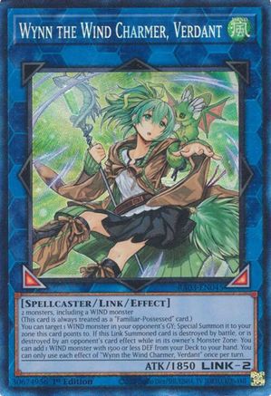 Wynn the Wind Charmer, Verdant (PCR) (RA03-EN045) - Quarter Century Bonanza 1st Edition