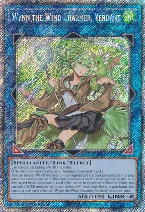 Wynn the Wind Charmer, Verdant (Platinum Secret Rare) (RA03-EN045) - Quarter Century Bonanza 1st Edition