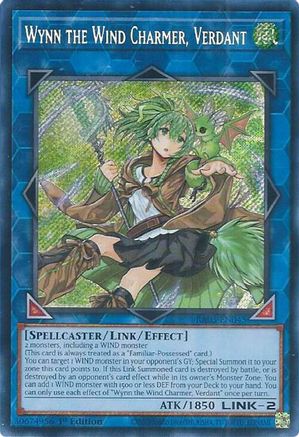 Wynn the Wind Charmer, Verdant (Secret Rare) (RA03-EN045) - Quarter Century Bonanza 1st Edition