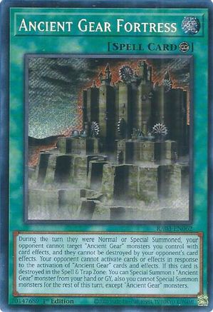 Ancient Gear Fortress (Secret Rare) - RA03-EN062 - Quarter Century Bonanza 1st Edition