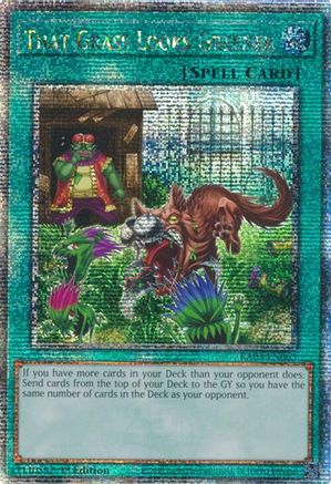 That Grass Looks Greener (Quarter Century Secret Rare) (RA03-EN063) - Quarter Century Bonanza 1st Edition