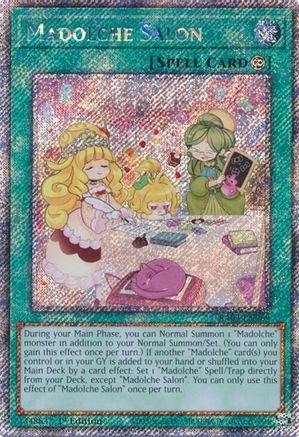 Madolche Salon (Platinum Secret Rare) (RA03-EN069) - Quarter Century Bonanza 1st Edition