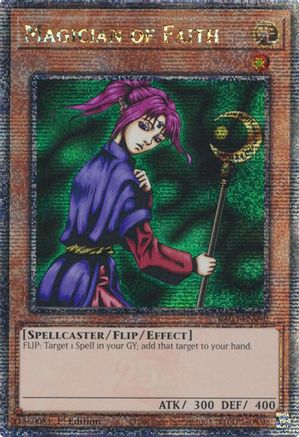 Magician of Faith (Quarter Century Secret Rare) (RA03-EN090) - Quarter Century Bonanza 1st Edition