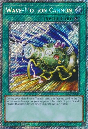 Wave-Motion Cannon (Platinum Secret Rare) (RA03-EN127) - Quarter Century Bonanza 1st Edition