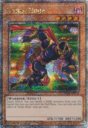 Strike Ninja (Quarter Century Secret Rare) (RA03-EN131) - Quarter Century Bonanza 1st Edition