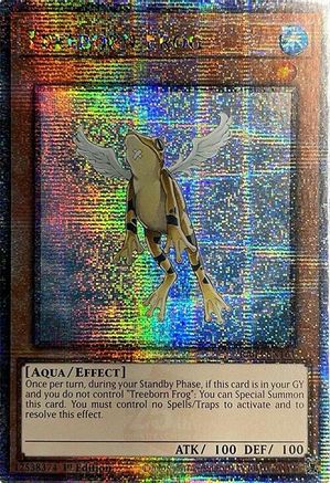 Treeborn Frog (Quarter Century Secret Rare) (RA03-EN161) - Quarter Century Bonanza 1st Edition