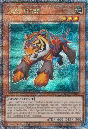 Test Tiger (Quarter Century Secret Rare) (RA03-EN189) - Quarter Century Bonanza 1st Edition