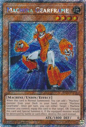 Machina Gearframe (Platinum Secret Rare) (RA03-EN234) - Quarter Century Bonanza 1st Edition