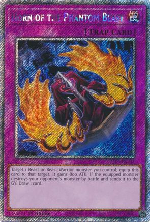 Horn of the Phantom Beast (Platinum Secret Rare) (RA03-EN241) - Quarter Century Bonanza 1st Edition