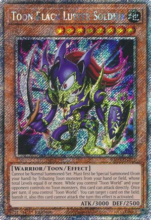 Toon Black Luster Soldier (Platinum Secret Rare) (RA03-EN272) - Quarter Century Bonanza 1st Edition