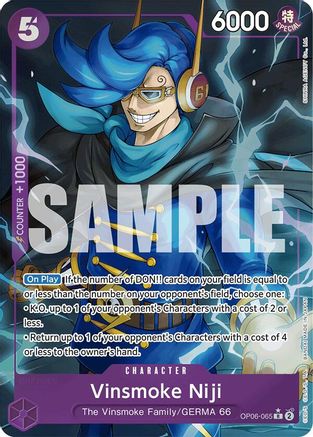 Vinsmoke Niji (OP06-065) (Alternate Art) (OP06-065) - Premium Booster -The Best- Foil