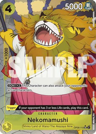 Nekomamushi (Full Art) (OP06-110) - Premium Booster -The Best- Foil