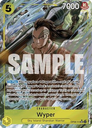 Wyper (Full Art) (OP06-114) - Premium Booster -The Best- Foil