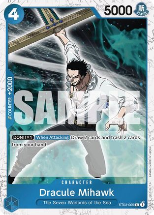 Dracule Mihawk (ST03-005) (Jolly Roger Foil) (ST03-005) - Premium Booster -The Best- Foil