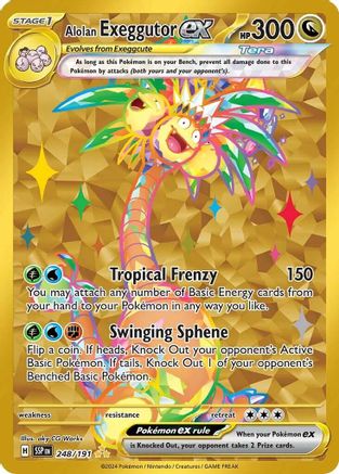Alolan Exeggutor EX - 248/191 - SV08 Surging Sparks Holofoil