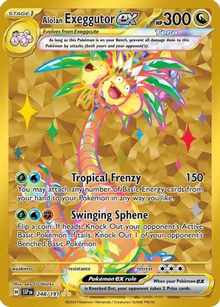 Alolan Exeggutor ex - 248/191 248 - SV08 Surging Sparks Holofoil