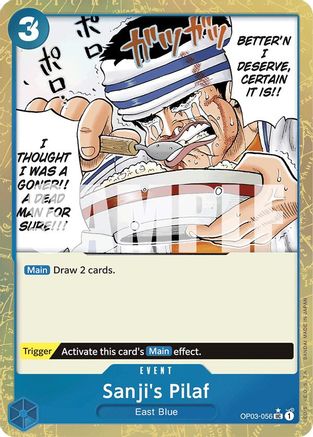 Sanji's Pilaf (Textured Foil) (OP03-056) - Premium Booster -The Best- Foil