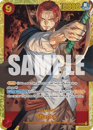 Shanks (OP01-120) (Reprint) (OP01-120) - Premium Booster -The Best- Foil