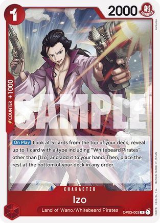 Izo (OP03-003) (Reprint) (OP03-003) - Premium Booster -The Best- Foil