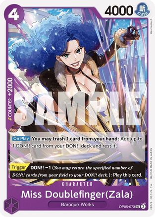 Miss Doublefinger(Zala) (Reprint) (OP05-073) - Premium Booster -The Best-