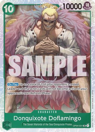 Donquixote Doflamingo (Reprint) (OP04-031) - Premium Booster -The Best- Foil