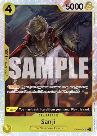 Sanji (Reprint) (OP04-104) - Premium Booster -The Best- Foil