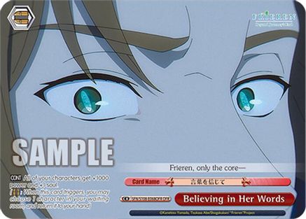 Weiss Schwarz Believing in Her Words (OFR)