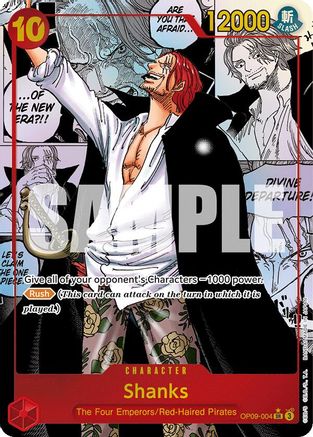 Shanks (004) (Manga) (OP09-004) - Emperors in the New World Foil