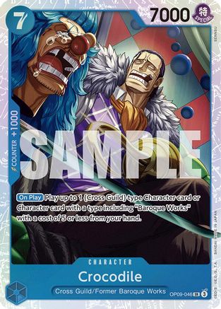 Crocodile (046) (OP09-046) - Emperors in the New World Foil