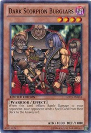 Dark Scorpion Burglars (GLD5-EN004) - Gold Series: Haunted Mine Limited