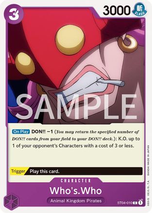 Who's.Who (ST04-010) - Revision Pack Cards