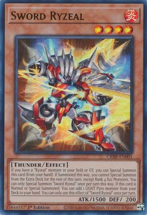 Sword Ryzeal (CRBR-EN001) - Crossover Breakers 1st Edition