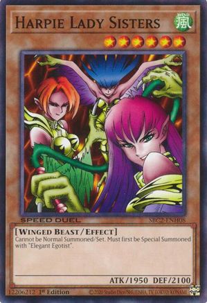 Harpie Lady Sisters (SBC2-ENH08) - Speed Duel: Battle City Finals 1st Edition