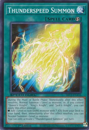 Thunderspeed Summon (SBC2-ENA16) - Speed Duel: Battle City Finals 1st Edition