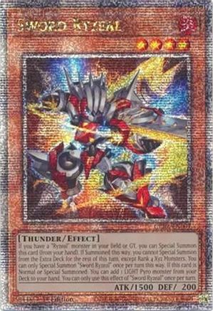 Sword Ryzeal (Quarter Century Secret Rare) (CRBR-EN001) - Crossover Breakers 1st Edition