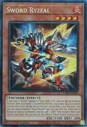 Sword Ryzeal (CR) (CRBR-EN001) - Crossover Breakers 1st Edition