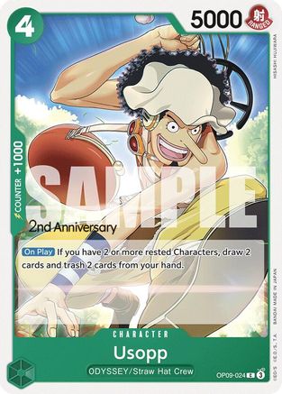 Usopp (024) (OP09-024) - Emperors in the New World: 2nd Anniversary Tournament Cards