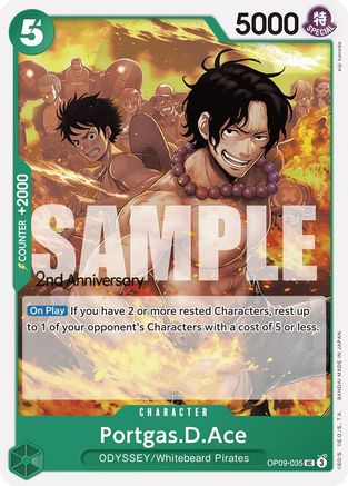 Portgas.D.Ace (OP09-035) - Emperors in the New World: 2nd Anniversary Tournament Cards