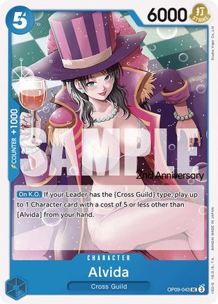 Alvida - OP09-043 - Emperors in the New World: 2nd Anniversary Tournament Cards