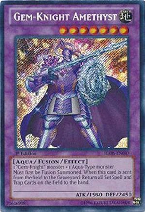 Gem-Knight Amethyst (HA06-EN047) - Hidden Arsenal 6: Omega Xyz 1st Edition