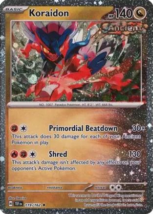 Koraidon - 119/162 (Cosmos Holo) 119 - Miscellaneous Cards & Products Holofoil