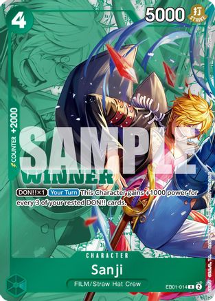 Sanji (Winner Pack 2025 Vol. 1) (EB01-014) - One Piece Promotion Cards Foil