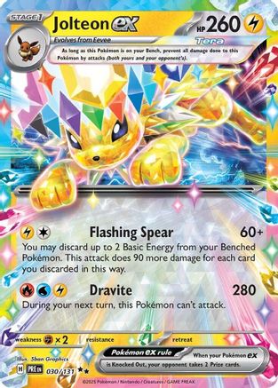 Jolteon ex - 030/131 - SV Prismatic Evolutions Holofoil