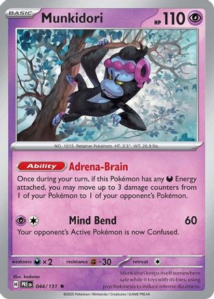 Munkidori - SV Prismatic Evolutions Reverse Holofoil