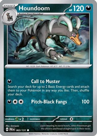 Houndoom - SV Prismatic Evolutions Reverse Holofoil