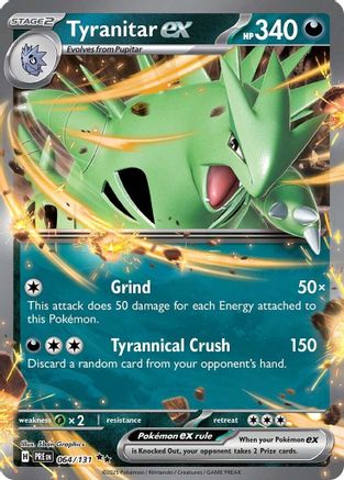 Tyranitar ex - SV Prismatic Evolutions Holofoil