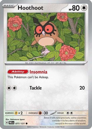 Hoothoot 77 - SV Prismatic Evolutions