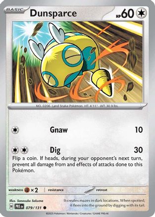 Dunsparce - SV Prismatic Evolutions Reverse Holofoil